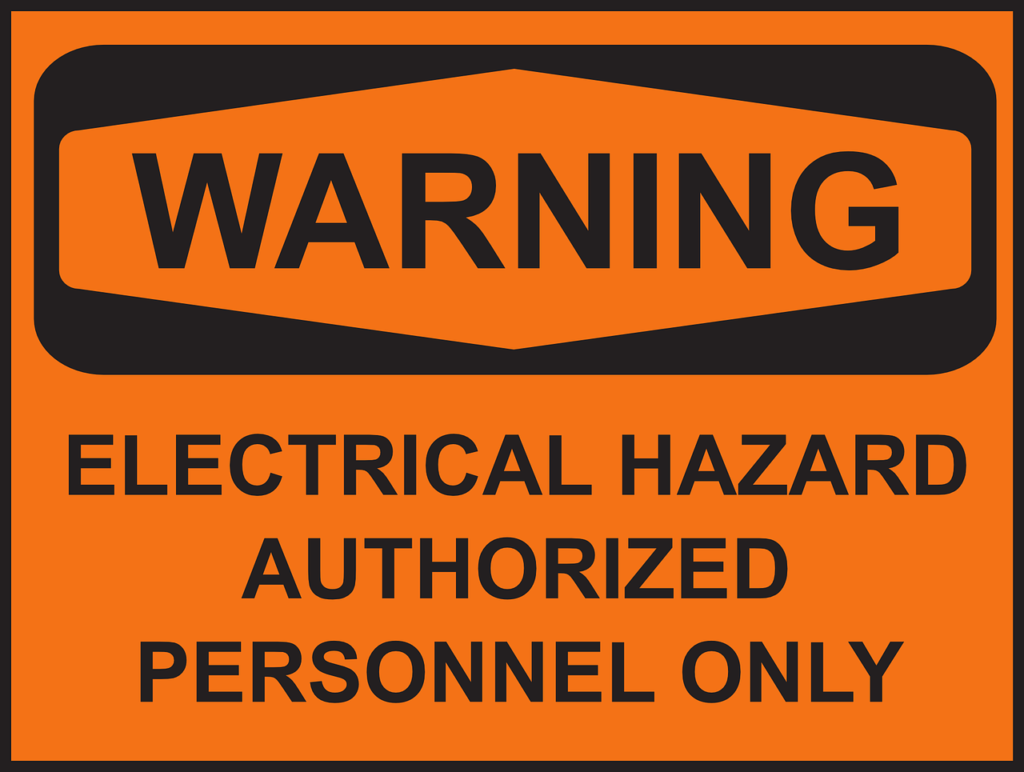 Electrical hazard warning